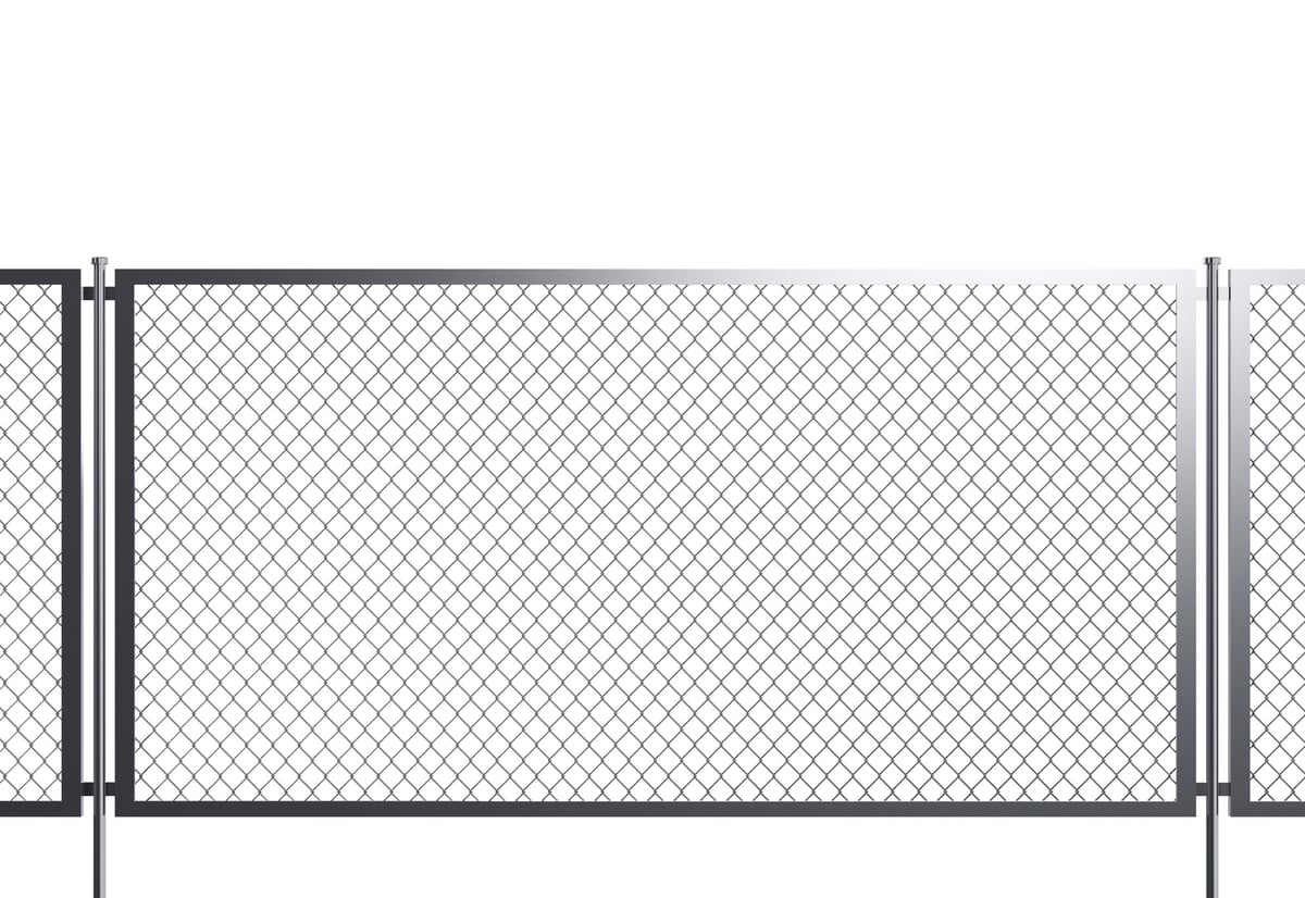 Chain link fence detail